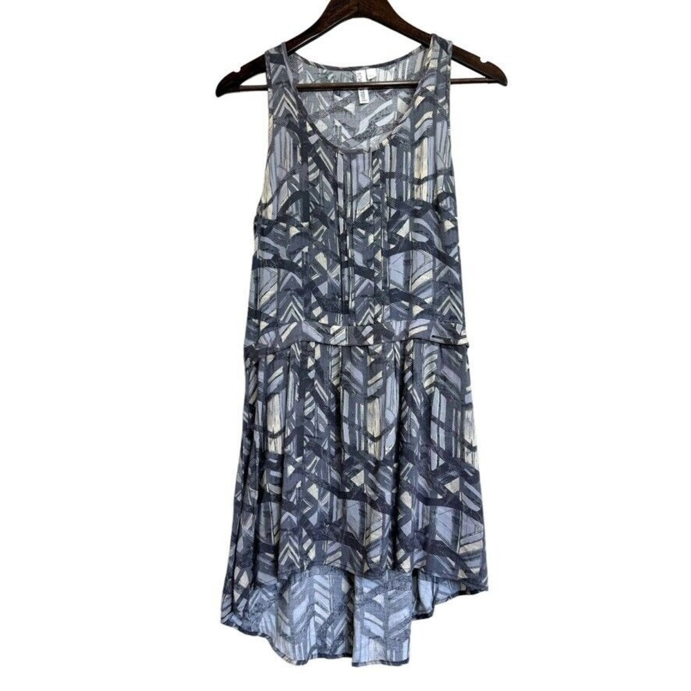 Hang Ten Dress Small Geometric A-Line Racerback‎ Skater Artsy Utility Lagenlook
